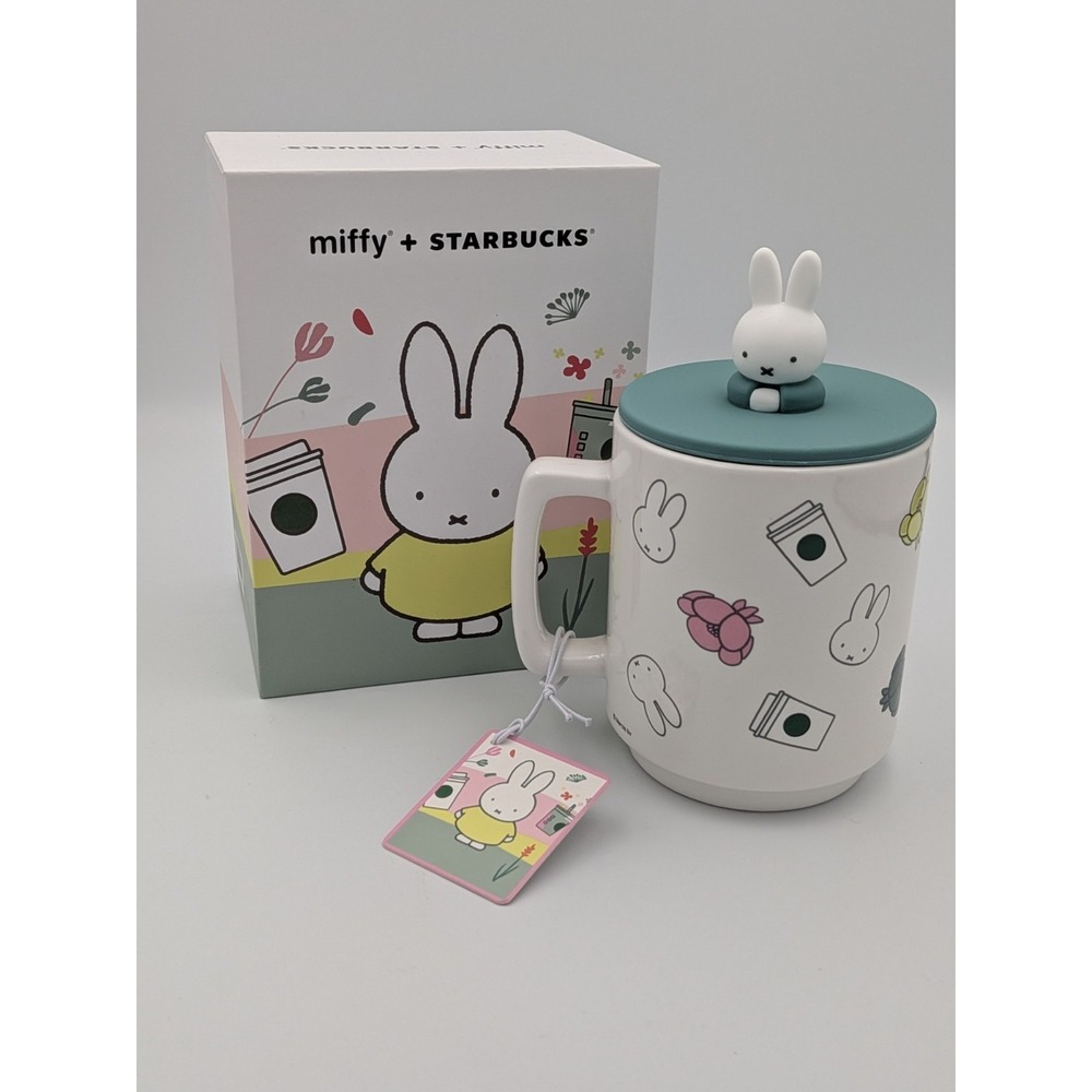 Miffy x Starbucks Ceramic Mug 14oz with Lid 2026 Limited Edition NEW!